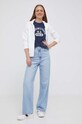 Bavlněné tričko Polo Ralph Lauren 211910137 námořnická modř AW23