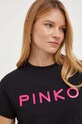Pinko t-shirt bawełniany czarny 101752.A150