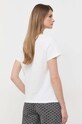 Pinko t-shirt bawełniany 100372.A151 beżowy AW23