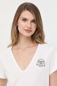 Odzież Pinko t-shirt bawełniany 100372.A151 beżowy
