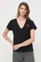 Pinko t-shirt in cotone nero