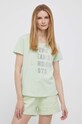 Βαμβακερό μπλουζάκι Pepe Jeans AGNES πράσινο PL505570.610