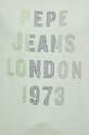 Βαμβακερό μπλουζάκι Pepe Jeans AGNES PL505570.610 πράσινο