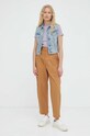 Levi's t-shirt bawełniany 37697.0058 fioletowy AW23