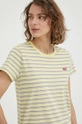 żółty Levi's t-shirt bawełniany