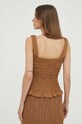 Odzież By Malene Birger top Q71583010 brązowy