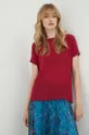 μπορντό Μεταξωτή μπλούζα MAX&Co. Γυναικεία