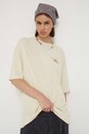 Billabong t-shirt bawełniany EBJZT00205 beżowy AW23