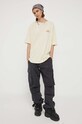 Billabong t-shirt bawełniany beżowy EBJZT00205