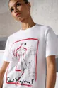 Βαμβακερό μπλουζάκι Karl Lagerfeld x Ultimate ikon λευκό