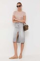 Patrizia Pepe t-shirt 8K0159.K128 beżowy AA00