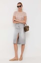 Patrizia Pepe t-shirt 8K0159.K128 beżowy AA00