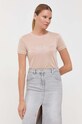 Patrizia Pepe t-shirt beżowy 8K0159.K128