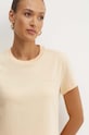 Patrizia Pepe t-shirt bawełniany beżowy 8M1543.J111