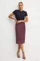 Хлопковая футболка Patrizia Pepe 8M1543.J111 чёрный SS25