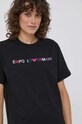 Bavlnené tričko Emporio Armani čierna 6R2T7S.2JIDZ