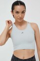 Odzież adidas Performance top treningowy HIIT IM2653 niebieski