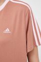 adidas t-shirt bawełniany IM2871 brązowy