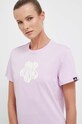 Хлопковая футболка adidas хлопок розовый IM4263
