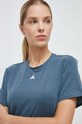 adidas Performance tricou de antrenament turcoaz IM4764