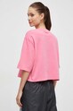 Odzież adidas t-shirt bawełniany IK4262 różowy