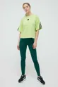 Bavlnené tričko adidas zelená