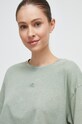 adidas t-shirt bawełniany zielony IL3265