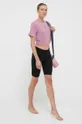 Majica kratkih rukava za jogu adidas Performance Studio roza