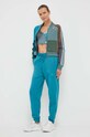 Βαμβακερό τοπ adidas Originals Ksenia Schnaider II0761 πράσινο AW23