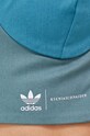 Βαμβακερό τοπ adidas Originals Ksenia Schnaider II0761 πράσινο