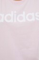 Bavlněný top adidas IC4441 růžová