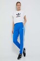 Βαμβακερό μπλουζάκι adidas Originals IC5467 λευκό AW23