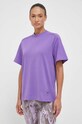 Μπλουζάκι adidas by Stella McCartney μωβ IA1514