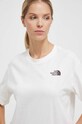 The North Face t-shirt bawełniany NF0A854EN3N1 beżowy