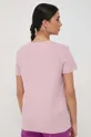 Βαμβακερό μπλουζάκι Marella ροζ