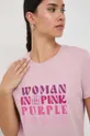 roza Bombažna kratka majica Marella