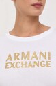 Armani Exchange longsleeve bawełniany 6RYT56.YJ8QZ biały