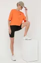 Βαμβακερό μπλουζάκι Puma πορτοκαλί