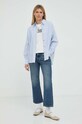 Marc O'Polo t-shirt bawełniany DENIM 346244151123 beżowy AW23