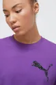 fioletowy Puma t-shirt bawełniany PUMA X SWAROVSKI