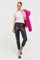 Βαμβακερό μπλουζάκι Chiara Ferragni ροζ