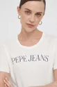 bež Pamučna majica Pepe Jeans