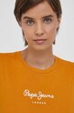 Pepe Jeans pamut póló Wendys narancssárga PL505710.097
