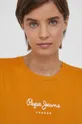 arancione Pepe Jeans t-shirt in cotone Wendys