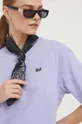 vijolična Bombažna kratka majica Vans