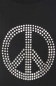 Βαμβακερό μπλουζάκι Moschino Jeans 0711.8262 μαύρο