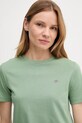 Odzież Gant t-shirt bawełniany 4200200 zielony