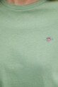 Gant t-shirt bawełniany zielony 4200200