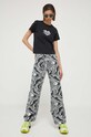Βαμβακερό μπλουζάκι Juicy Couture Haylee JCMCT223256.101 μαύρο AW23