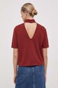 Odzież United Colors of Benetton t-shirt 3SU2D105V.1G2 bordowy